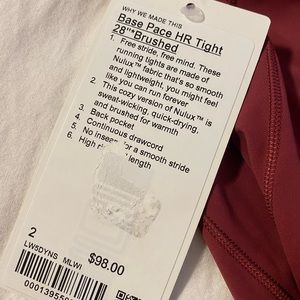 Lululemon base pace leggings
